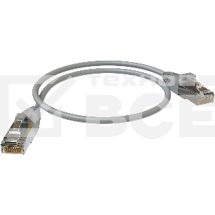 Патч-корд Sysmatrix PC 4545.5ES26.05LSZHGY F/UTP RJ-45 вил.-вилка RJ-45 кат.5E 0.5м серый LSZH