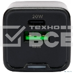 Зарядное устройство Cablexpert MP3A-PC-62, 20Вт GaN, 3А, QC4.0/PD, 1xUSB, 1xType-C, черный, пакет, фото7