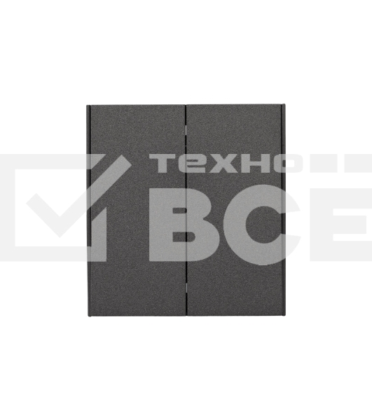 Выключатель Kranz STRONG 2 кл для жалюзи возвратный 10А с/у графит