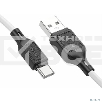 Кабель USB HOCO X90 Type-C/ 1m/ 3A/ Силикон/ White, фото4