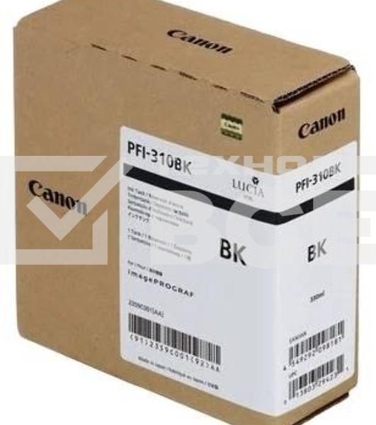 Картридж струйный Canon PFI-310 BK 2359C001 черный (330мл) для Canon TX-2000/TX-3000/TX-4000