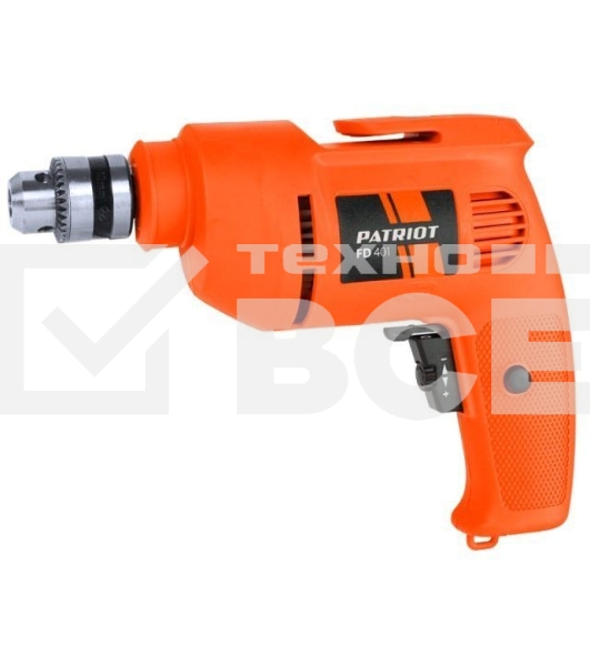 Дрель Patriot FD 401 THE ONE, 420 Вт, сетевая, безударная