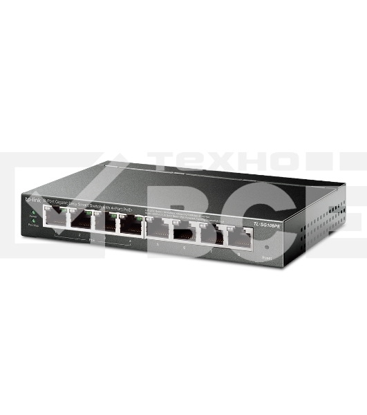Коммутатор TP-LINK SMB TL-SG108PE Easy Smart гигабитный 8-портовый коммутатор с 4 портами PoE