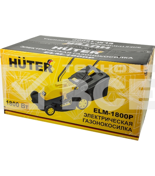 Газонокосилка электрическая ELM-1800P (пластик) Huter