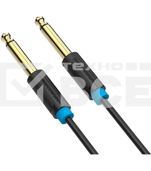Кабель Vention аудио Jack 6,35 mm M/6.35 M - 1 м