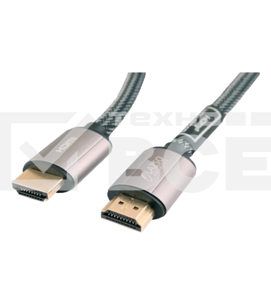 Кабель видео LAZSO WH-111-B HDMI (m)/HDMI (m) 1м. позолоченные контакты черный