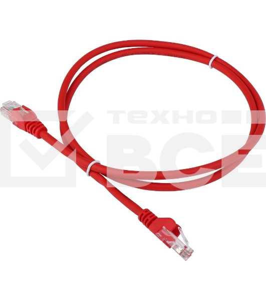 Патч-корд LANMASTER LSZH UTP кат.5e, 10 м, красный