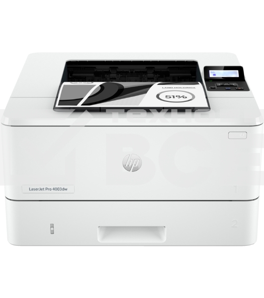 Принтер лазерный HP LaserJet Pro M4003dw (2Z610A), A4, ч/б, до 40 стр/мин., 1200 x 1200 dpi, USB, RJ-45, Wi-Fi, Air Print, Mopria
