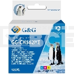 Картридж струйный G&G GG-CH562HE 122 многоцветный (18мл) для HP DJ 1050A/2050A/3000, фото 1