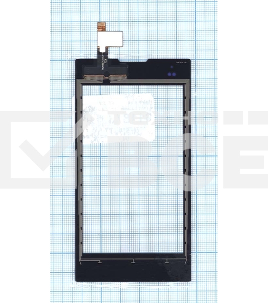 Сенсорное стекло (тачскрин) для ZTE V815W, черное