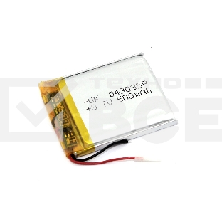 Аккумулятор Li-Pol (батарея) 4*30*35мм 2pin 3.7V/500mAh