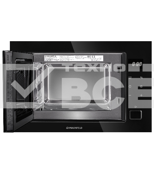 Микроволновая печь встраиваемая Maunfeld MBMO925SGB11 черный, 25 л, 1000 Вт, переключатели - сенсор