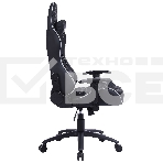 Кресло игровое Cactus CS-CHR-030BLS черный/серебристый, сиденье черный/серебристый, эко.кожа, с подголов. крестовина металл, пластик черный, фото16