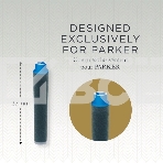 Картридж Parker Quink Z17 Mini (CW1950409) синие чернила для ручек перьевых (6шт), фото4