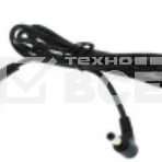 Кабель DC 5.5x2.5 18 AWG папа-папа 0,5 м с угловым штекером, фото 1