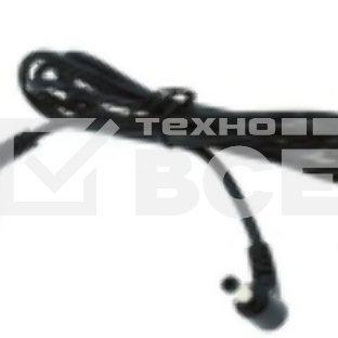 Кабель DC 5.5x2.5 18 AWG папа-папа 0,5 м с угловым штекером