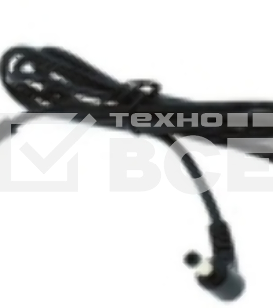 Кабель DC 5.5x2.5 18 AWG папа-папа 0,5 м с угловым штекером