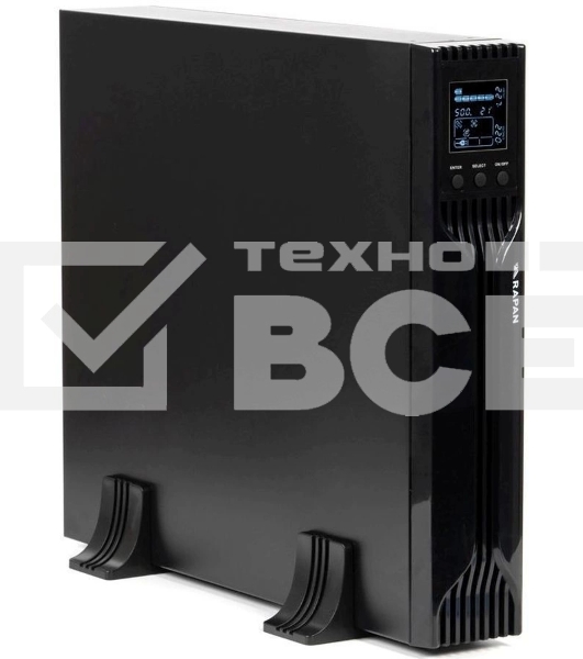 Источник бесперебойного питания Бастион RAPAN-UPS 3000-RACK-IN-4X9 {Line-interactive, 3000ВА/2100Вт, USB, 2х EURO, АКБ 4x 9Ah, подкл АКБ блоков} (8938)