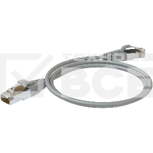 Патч-корд Sysmatrix PC 4545.5ES26.1LSZHGY F/UTP RJ-45 вил.-вилка RJ-45 кат.5E 1м серый LSZH