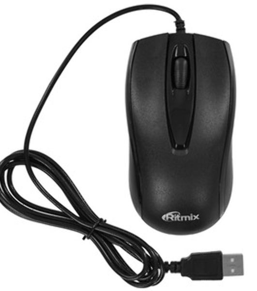 Мышь проводная RITMIX ROM-108 Black