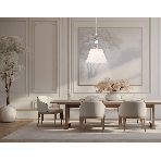 Светильник Ambrella light LH75250 SN/FR сатин никель/белый матовый E27 max 60W D360*500, фото 1