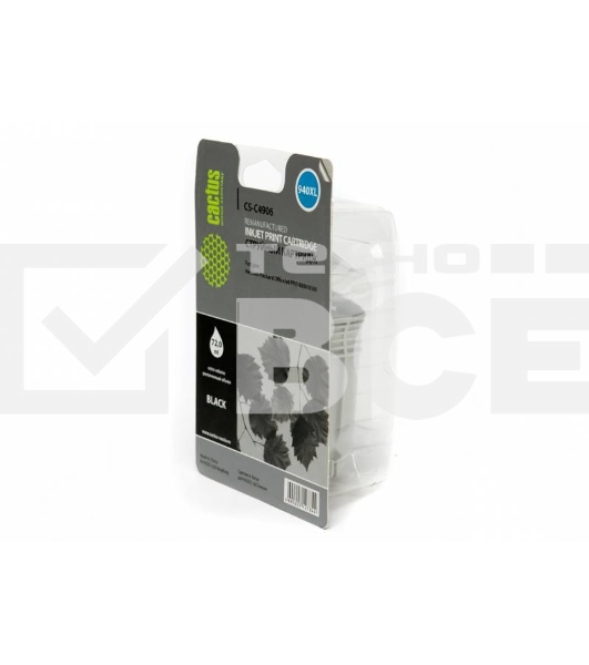 Картридж струйный Cactus CS-C4906 №940 черный (72 ml) для HP OfficeJet PRO 8000/8500