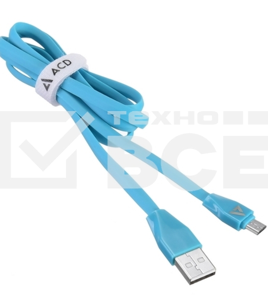 Кабель USB ACD-Life MicroUSB ~ USB-A TPE, 1м, синий (ACD-U920-M1L)