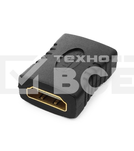 Переходник Gembird Переходник HDMI-HDMI 19F/19F, золотые разъемы, пакет A-HDMI-FF