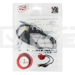 Кабель-удлинитель HDMI Cablexpert CC-HDMI4X-0.5M, 19M/19F, v2.0, позол.разъемы, экран, 0.5м, черный, пакет, фото 1