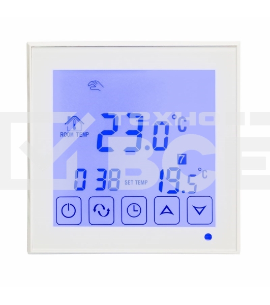 Терморегулятор сенсорный с автоматическим программированием Rexant, R200W, белый