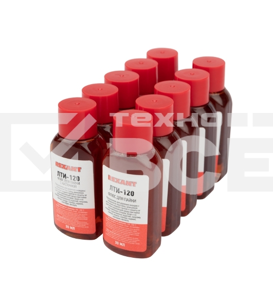 Флюс для пайки Rexant, ЛТИ-120, 30 мл, флакон