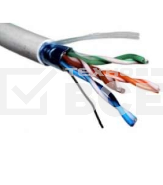 Кабель витая пара F/UTP кат.5e 2х2х24AWG solid CCA PVC сер. 305м (м) PROCONNECT 01-0121-3