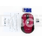 Мышь беспроводная Gembird MUSW-420-1 красный, 1600 dpi, радиоканал, USB, кнопки - 4, фото6