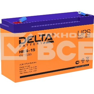 Батарея для ИБП Delta HR 6-15 (6V 15Ah)