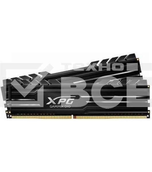 Оперативная память XPG Gammix D10, DDR4, 16GB (2x8GB), 3600MHz, CL18, с радиаторами, черный