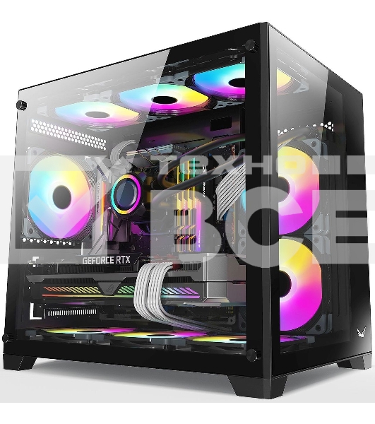 Компьютерный корпус AeroCool / Formula Crystal Z5 черный без БП mATX 1x120mm 2xUSB2.0 1xUSB3.0 audio bott PSU