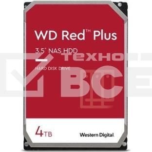 Жесткий диск Western Digital SATA 4TB 6GB/S 256MB RED PLUS WD40EFPX