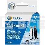 Картридж струйный G&G GG-CH561HE 122 черный (18мл) для HP DJ 1050A/2050A/3000, фото 1