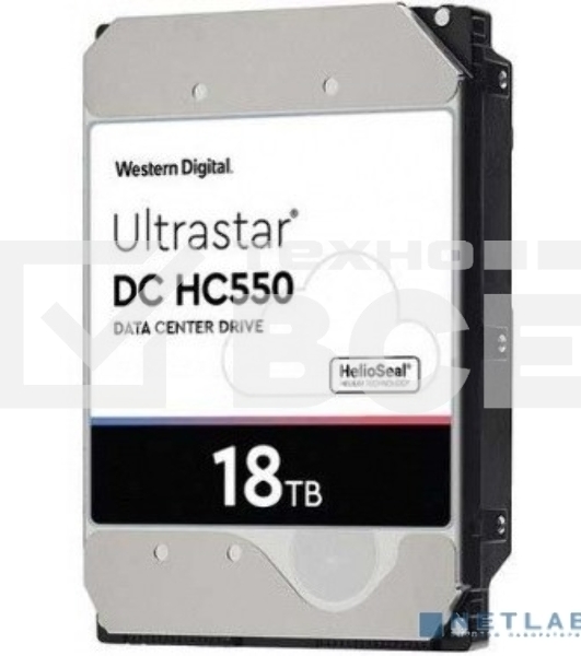 Жесткий диск Western Digital Original SATA-III 18Tb 0F38459 WUH721818ALE6L4 Ultrastar DC HC550 (7200rpm) 512Mb 3.5