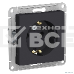 Механизм розетки 1-м СП ATLAS DESIGN с заземл. 16А карбон SchE ATN001043, фото2