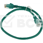 Патч-корд Premier PP6U-0.5M/G 10000Гбит/с UTP 4 пары cat6 CCA molded 0.5м зеленый RJ-45 (m)-RJ-45 (m), фото 1