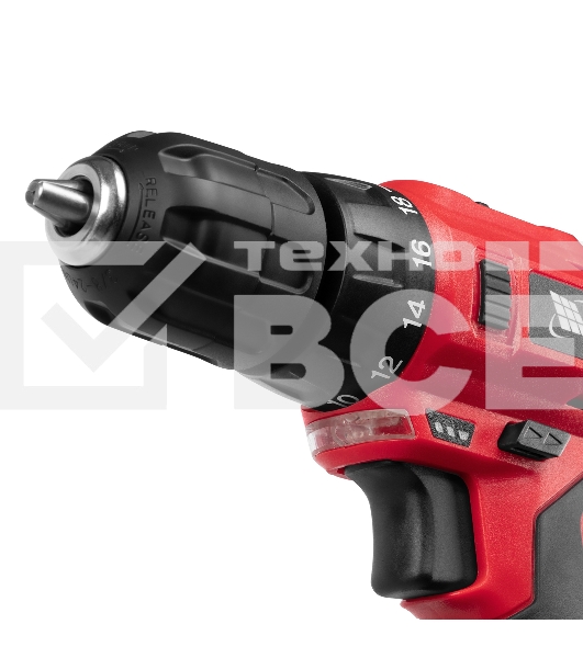 Дрель-шуруповерт MTX MCDL-12-02P, Аккумуляторная, 12В, 2 АКБ, Кейс