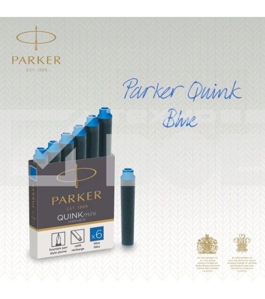 Картридж Parker Quink Z17 Mini (CW1950409) синие чернила для ручек перьевых (6шт)