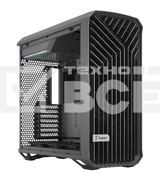 Компьютерный корпус Fractal Design Torrent Gray TG Light Tint / E-ATX, TG, 2x3.5, 4x2.5, 7xPCI, 1xUSB-C, 2xUSB3.0 / 2x180mm, 3x140mm fans inc. / FD-C-TOR1A-02