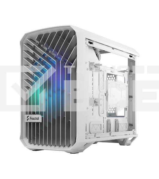 Компьютерный корпус без блока питания Fractal Design Torrent Nano RGb TG Clear Tint, Mini-Tower, 1x180мм RGb, 2xUSB-A 3.2 + 1xUSB 3.2 Type-C mITX, mDTX белый