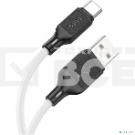 Кабель USB HOCO X90 Type-C/ 1m/ 3A/ Силикон/ White, фото 1