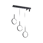 Светильник Ambrella light FL5278/3+2 BK черный 59W 3000K/4200K/6400K+4200K 800*20*1200 (ПДУ ИК), фото 1