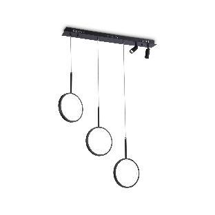 Светильник Ambrella light FL5278/3+2 BK черный 59W 3000K/4200K/6400K+4200K 800*20*1200 (ПДУ ИК)