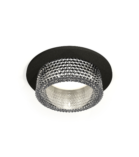 Комплект встраиваемого светильника Ambrella light XC6513040 SBK/CL черный песок/прозрачный MR16 GU5.3 (C6513, N6150)