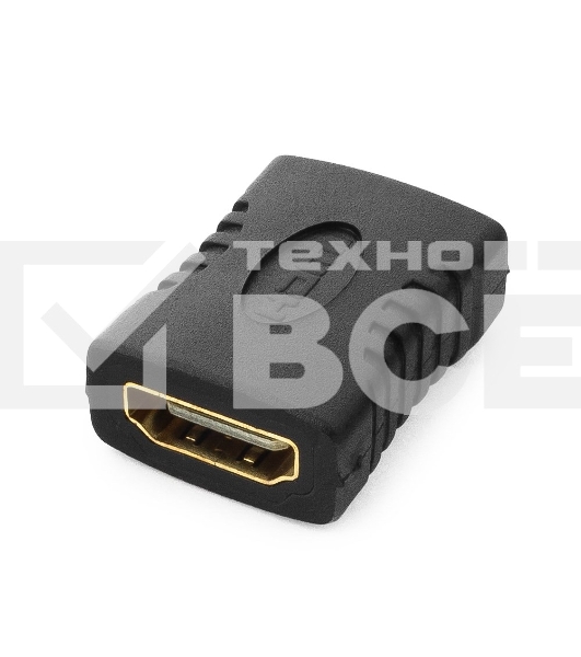 Переходник Gembird Переходник HDMI-HDMI 19F/19F, золотые разъемы, пакет A-HDMI-FF